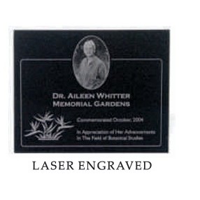 Black Granite Plaque - 7" x 9"