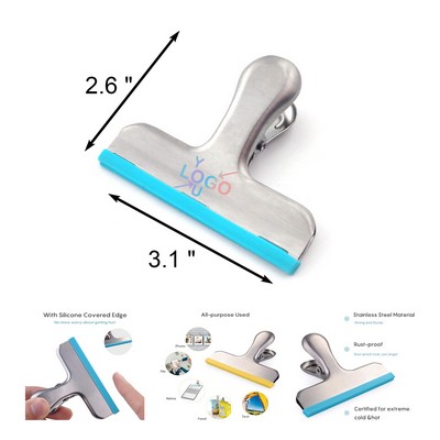Silicone-Coated Steel Bag Clips