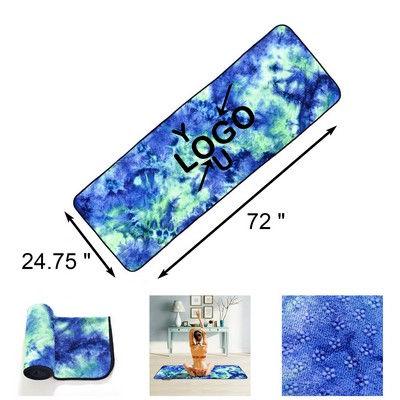 Tie-Dye Yoga Mat Towel