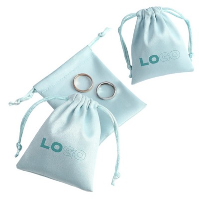 Jewelry Storage Flannel Drawstring Pouch