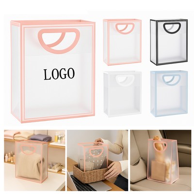 Frosted Transparent Plastic Gift Bag