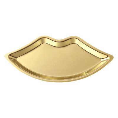 Stainless Steel Lip Shaped Decorative Tray