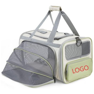 Expandable Soft-Sided Pet Carrier Bag