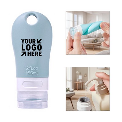 2oz Portable Travel Silicone Bottles