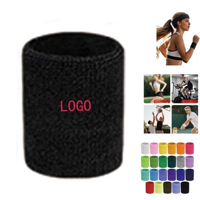 Custom Sweat-Absorbing Wristbands – Breathable Knit Sports Wrist Wrap For Fitness & Badminton