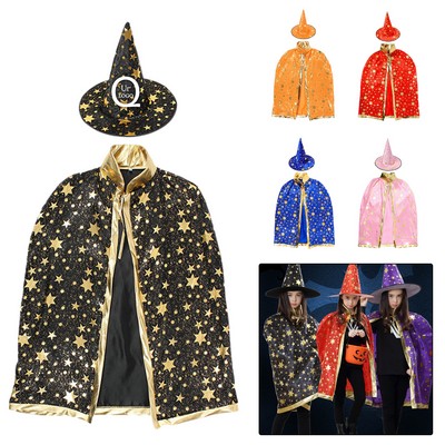 Halloween Children'S Cloak Hat Set