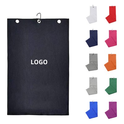 Waffle Pattern Golf Towel