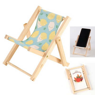 Beach Chair Wooden Phone Stand