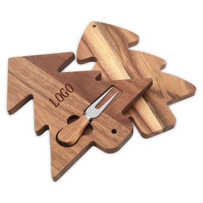 Christmas Tree Cutting Board Set
