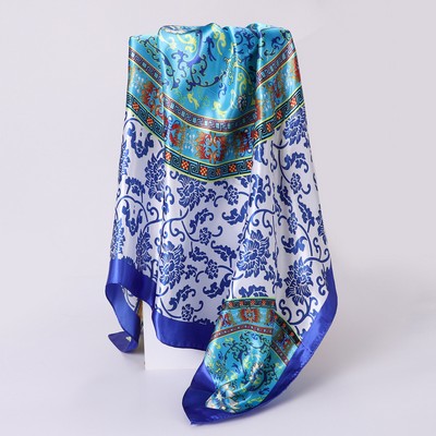 28x20" Satin chiffon silk scarf Rectangular Scarf Neck Scarf Hair Scarves