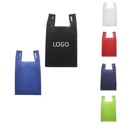 T-Shirt Style Grocery Shopping W/ Gusset Tote Bag