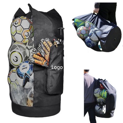 Outdoor Sports Football and Basketball Storage Drawstring Bag