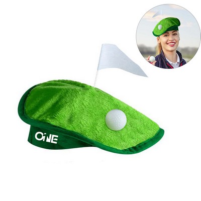 Funny Novelty Golf Beret Hat Party Costume
