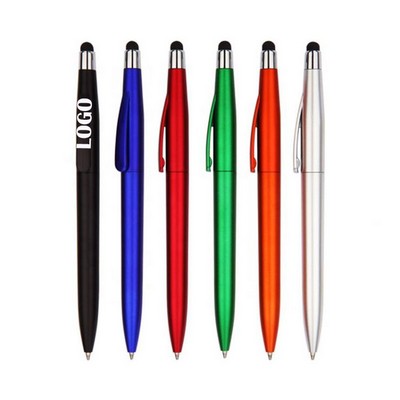 Multi-Function Stylus Pen Plastic Ball Pen