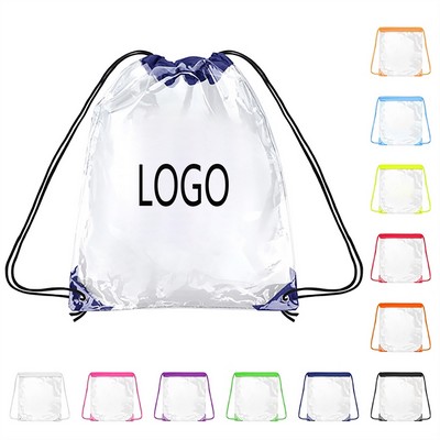 Clear Stadium Drawstring Backpack