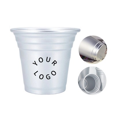 Aluminum Recyclable Cup 8OZ Food Grade Stackable Design