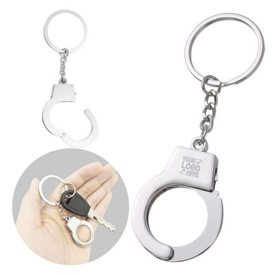 Mini Metal Handcuff Keychain