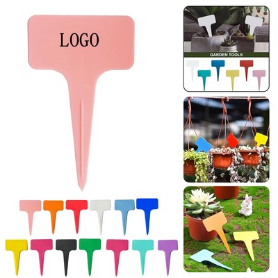 4" Plastic T-Type Plant Labels for Garden Use