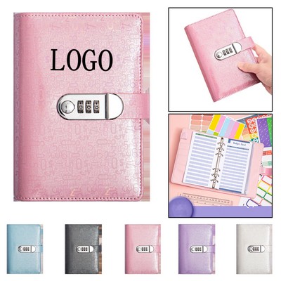 A6 Macaron Budget Password Notebook