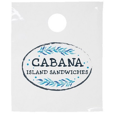 Digital Full Color 1-Sided White Plastic Doorknob Bag (7.5" x 9")