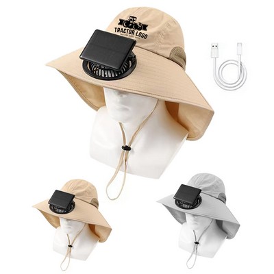 Solar Fan Hat for Fishing & Outdoor