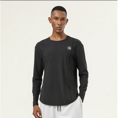 High-Stretch Long Sleeve T-Shirt for Fitness & Basketball Training