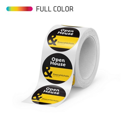 Full Color Circle Roll Label - Up to 4.01-7.00 Square Inches