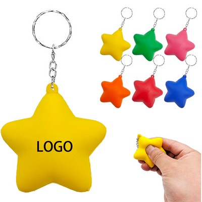 Star Relief Stress Keychain Toy