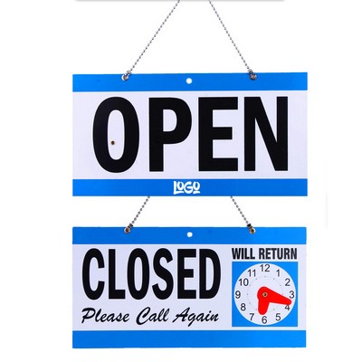 Plastic Business Hours Signs