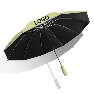 Inverted Reverse Umbrella With C Shaped Handle