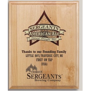 Red Alder Wood Plaque (10" x 13")