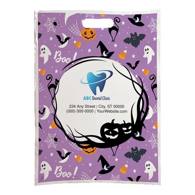 Halloween Scatter Design 1 Plastic Bags (9" x 13")