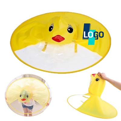 Children's Yellow Duck Raincoat