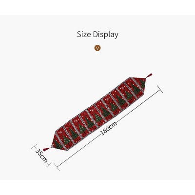 Knitted Christmas Table Runner