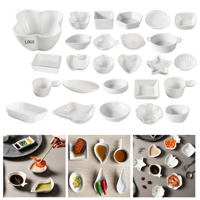 Portable Ceramic Creative Seasoning Dish