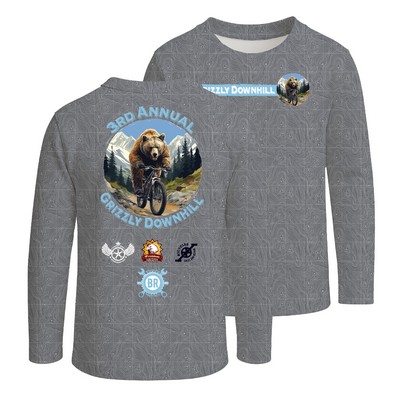 Youth Custom Cut and Sew Lightweight Long Sleeve Shirt