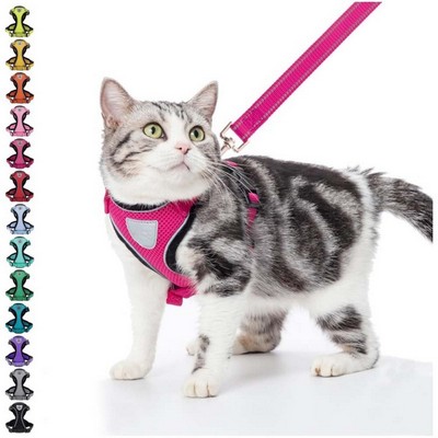 Pet Vest Harness and Leash Breathable Set
