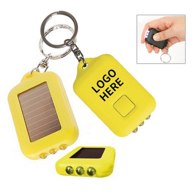 Solar-Powered LED Keychain Rectangle