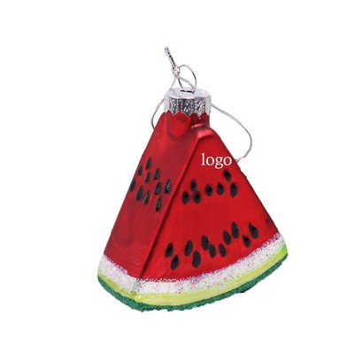 Watermelon Glass Ornament