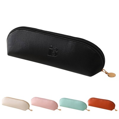 Portable PU Leather Brush Pouch