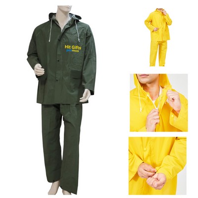 Mid-Length Men Raincoat