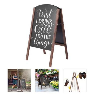 Wooden Chalkboard Sign with Stand