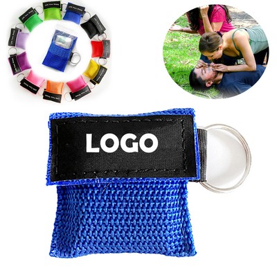 Disposable CPR Barrier Shield With Key Ring