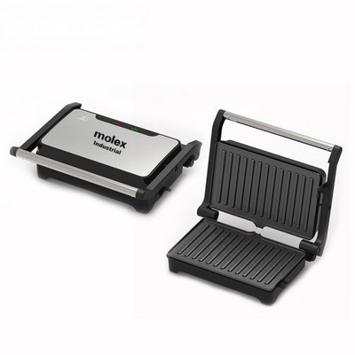 Press Grill With Easy-Clean Durable Plates
