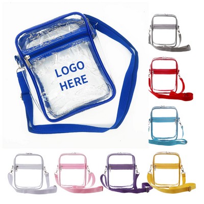 Stadium-Ready Clear Crossbody Bag