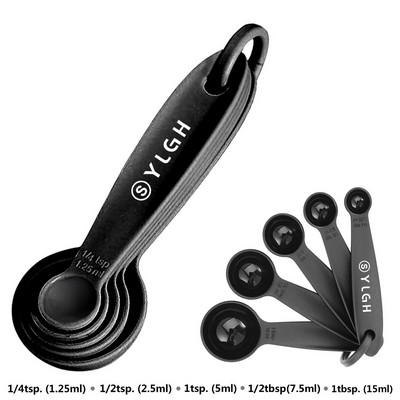 5 Pieces Plastic Measuring Spoons