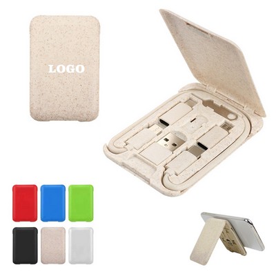 Degradable Card Sized Data Cable Box