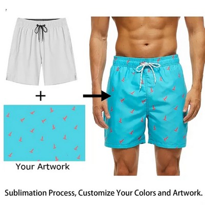 Full Printing Beach Quick Dry Shorts