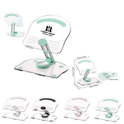 Transparent Adjustable Foldable Tablet Holder