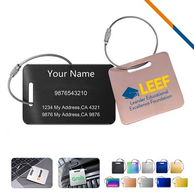 Zeniq Stainless Steel Luggage Tag